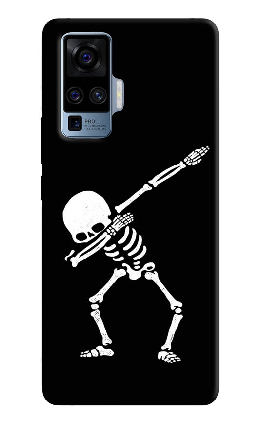 Dabbing Skeleton Art Vivo X50 Pro Hard Case Back Cover by Casekaro