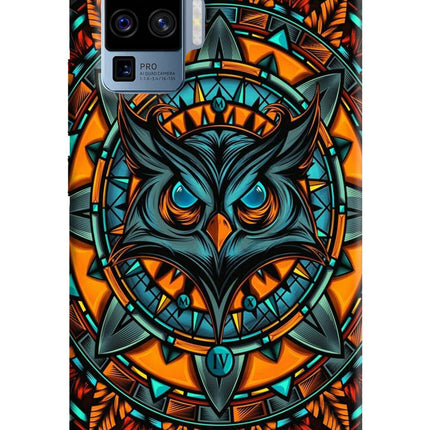 Angry Owl Art Vivo X50 Pro Hard Case Back Cover by Casekaro