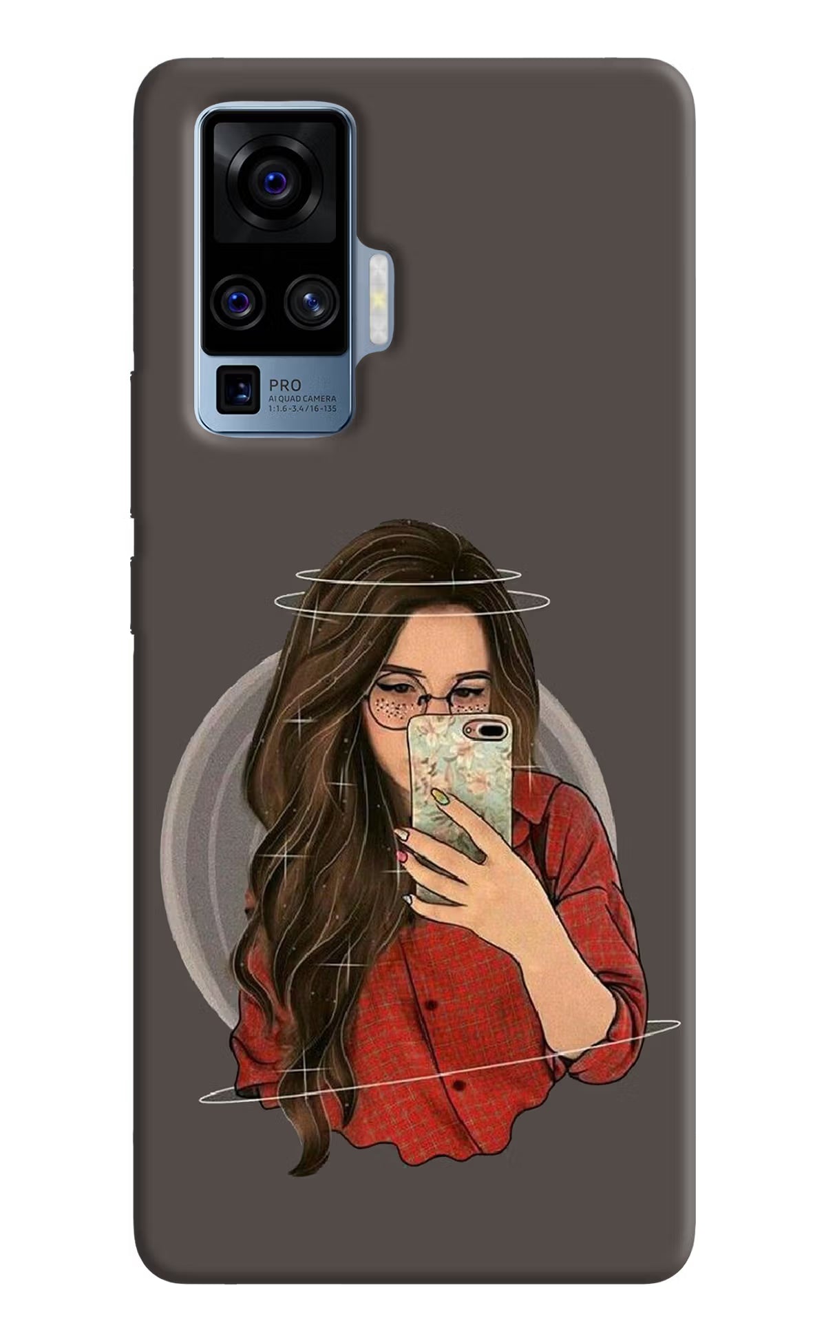 Selfie Queen Vivo X50 Pro Hard Case Back Cover by Casekaro