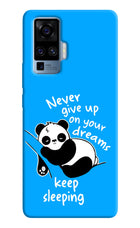 Keep Sleeping Vivo X50 Pro Hard Case Back Cover by Casekaro