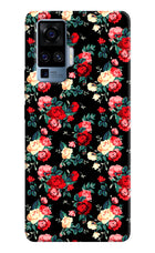 Rose Pattern Vivo X50 Pro Hard Case Back Cover by Casekaro