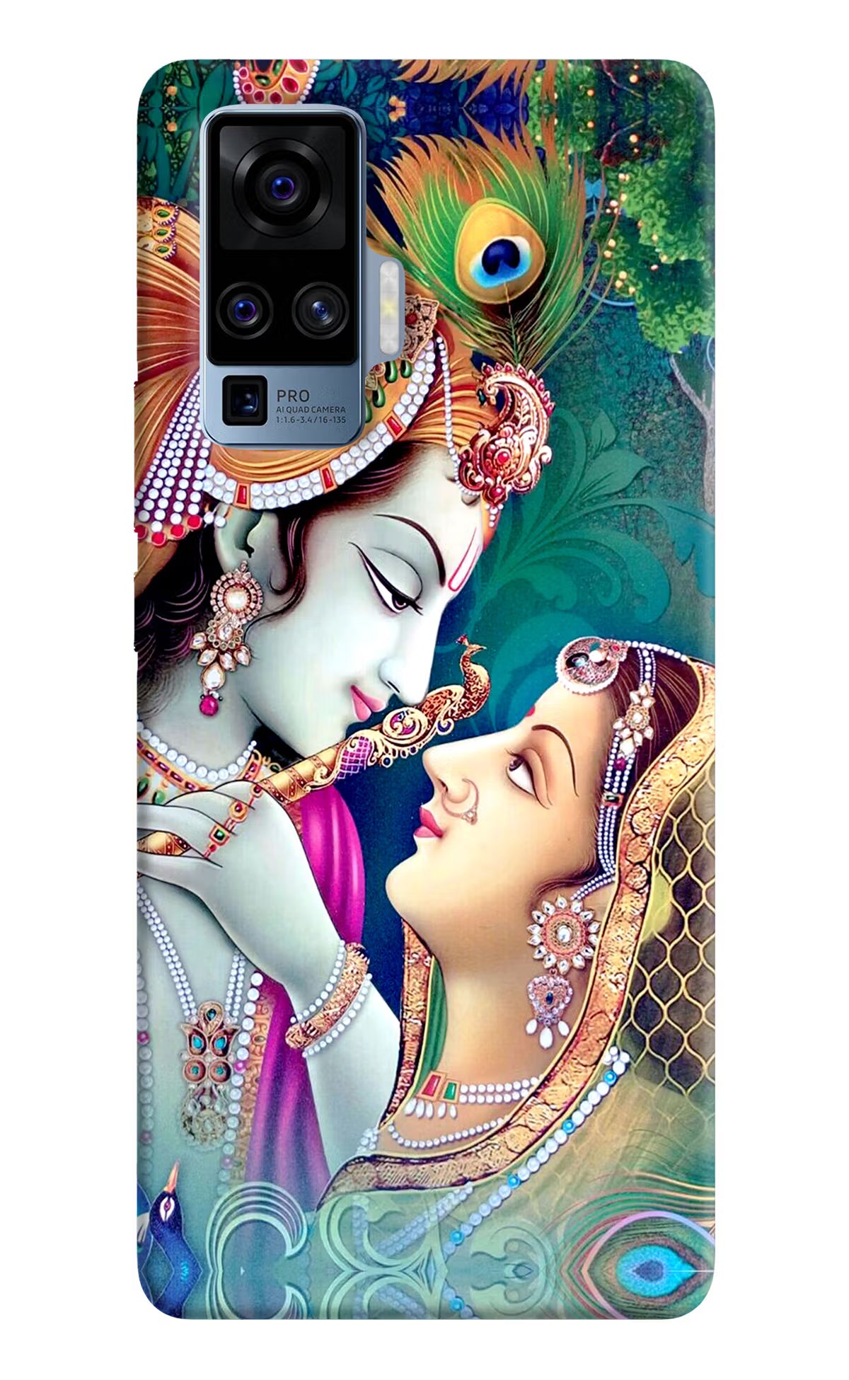 Lord Radha Krishna Vivo X50 Pro Hard Case Back Cover by Casekaro