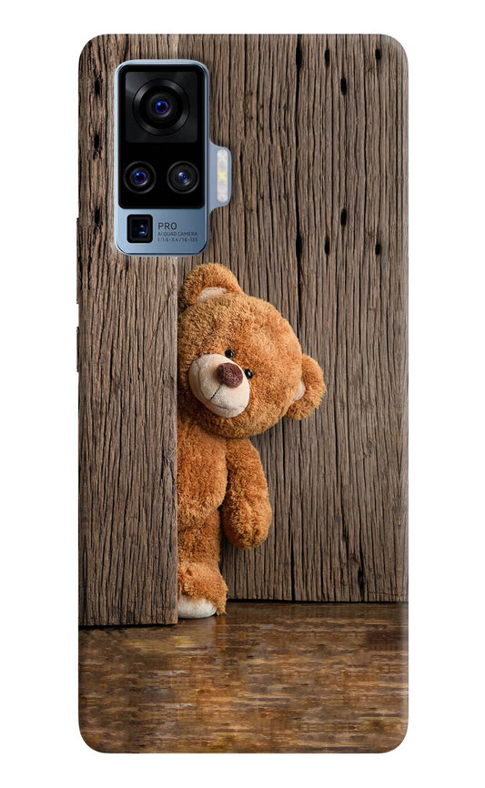 Teddy Wooden Vivo X50 Pro Hard Case Back Cover by Casekaro