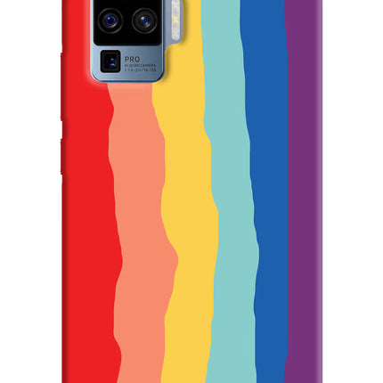 Rainbow Vivo X50 Pro Hard Case Back Cover by Casekaro