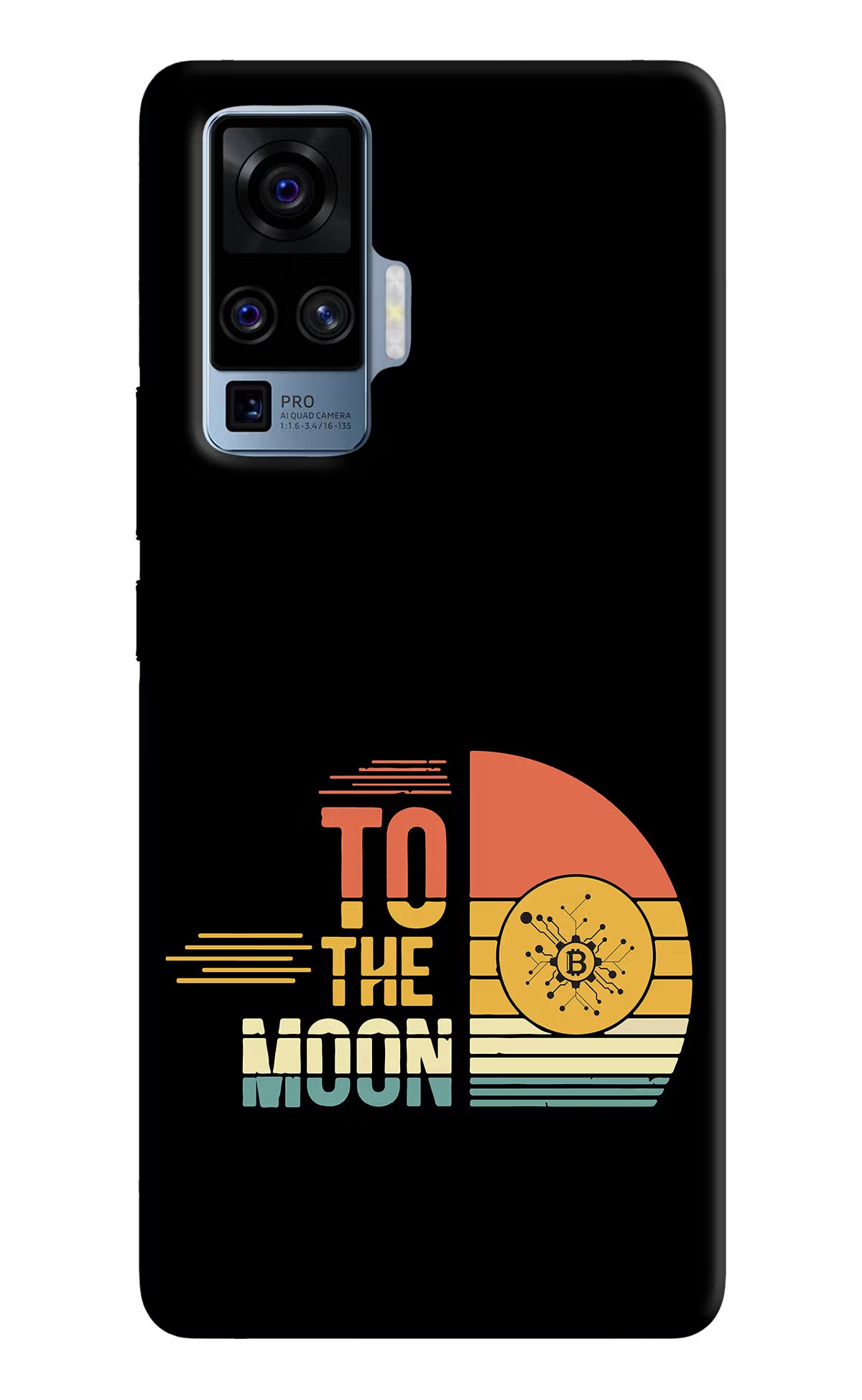 To the Moon Vivo X50 Pro Hard Case Back Cover by Casekaro