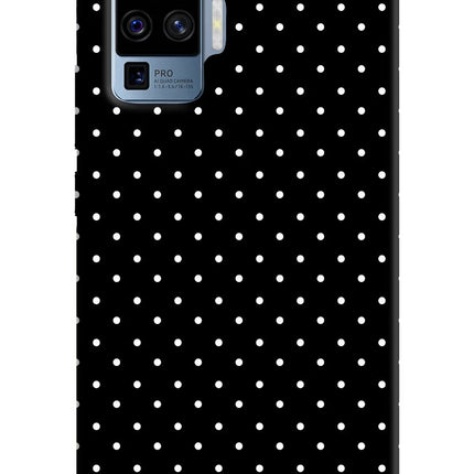 White Dots Vivo X50 Pro Hard Case Back Cover by Casekaro
