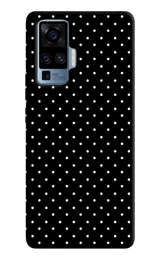 White Dots Vivo X50 Pro Hard Case Back Cover by Casekaro
