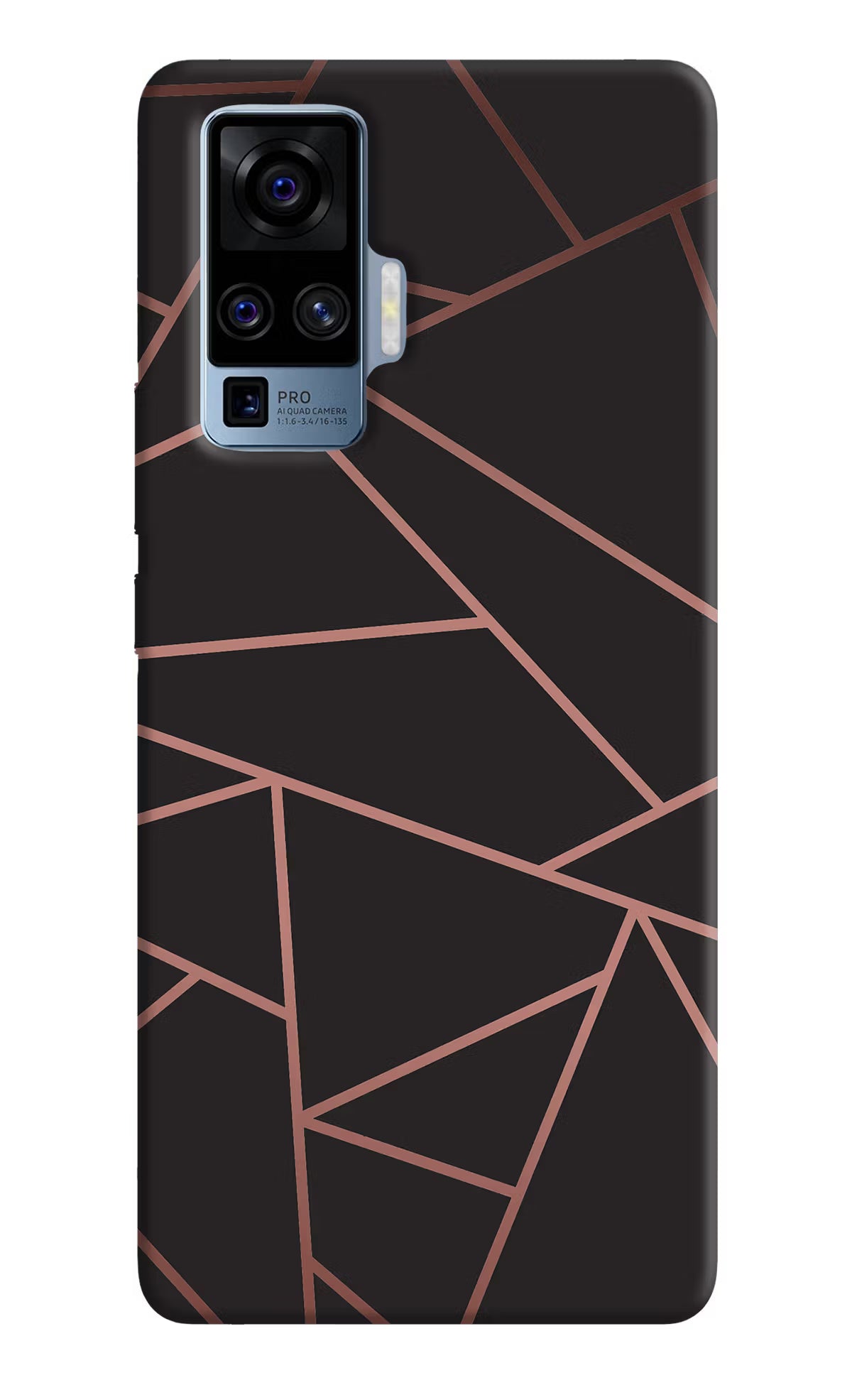 Geometric Pattern Vivo X50 Pro Hard Case Back Cover by Casekaro