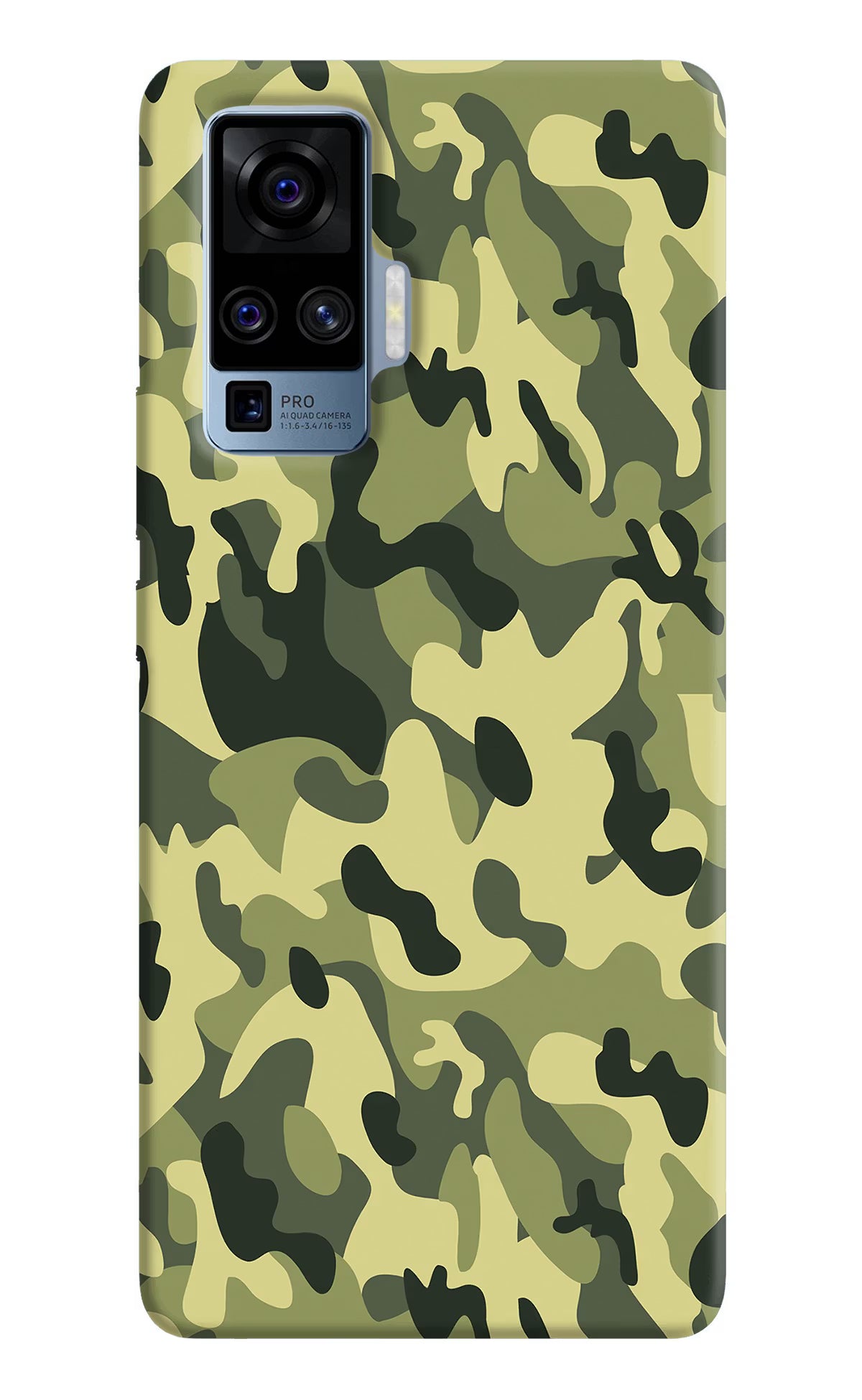 Camouflage Vivo X50 Pro Hard Case Back Cover by Casekaro