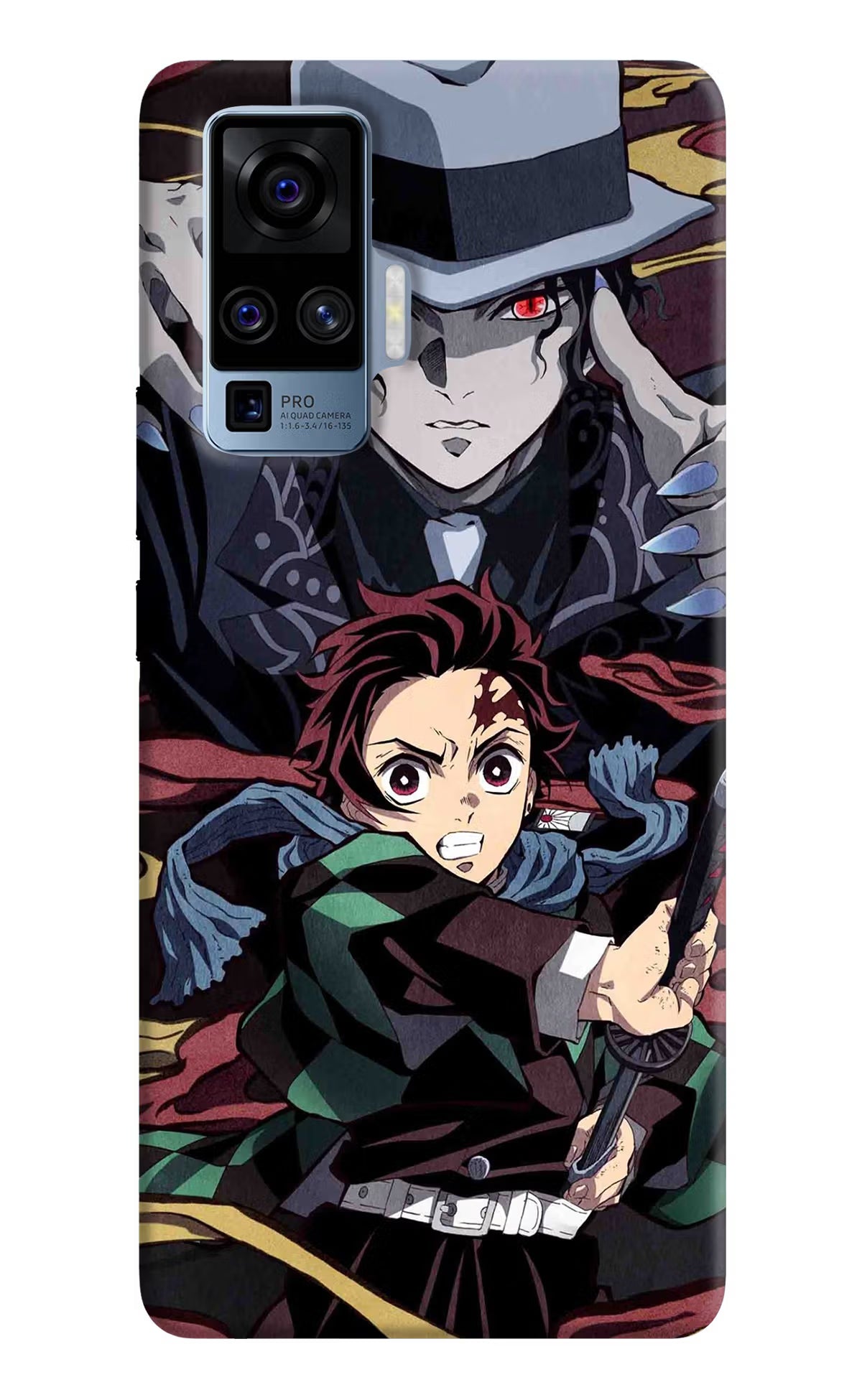 Demon Slayer Vivo X50 Pro Hard Case Back Cover by Casekaro