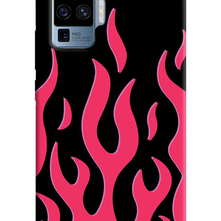 Fire Flames Vivo X50 Pro Hard Case Back Cover by Casekaro