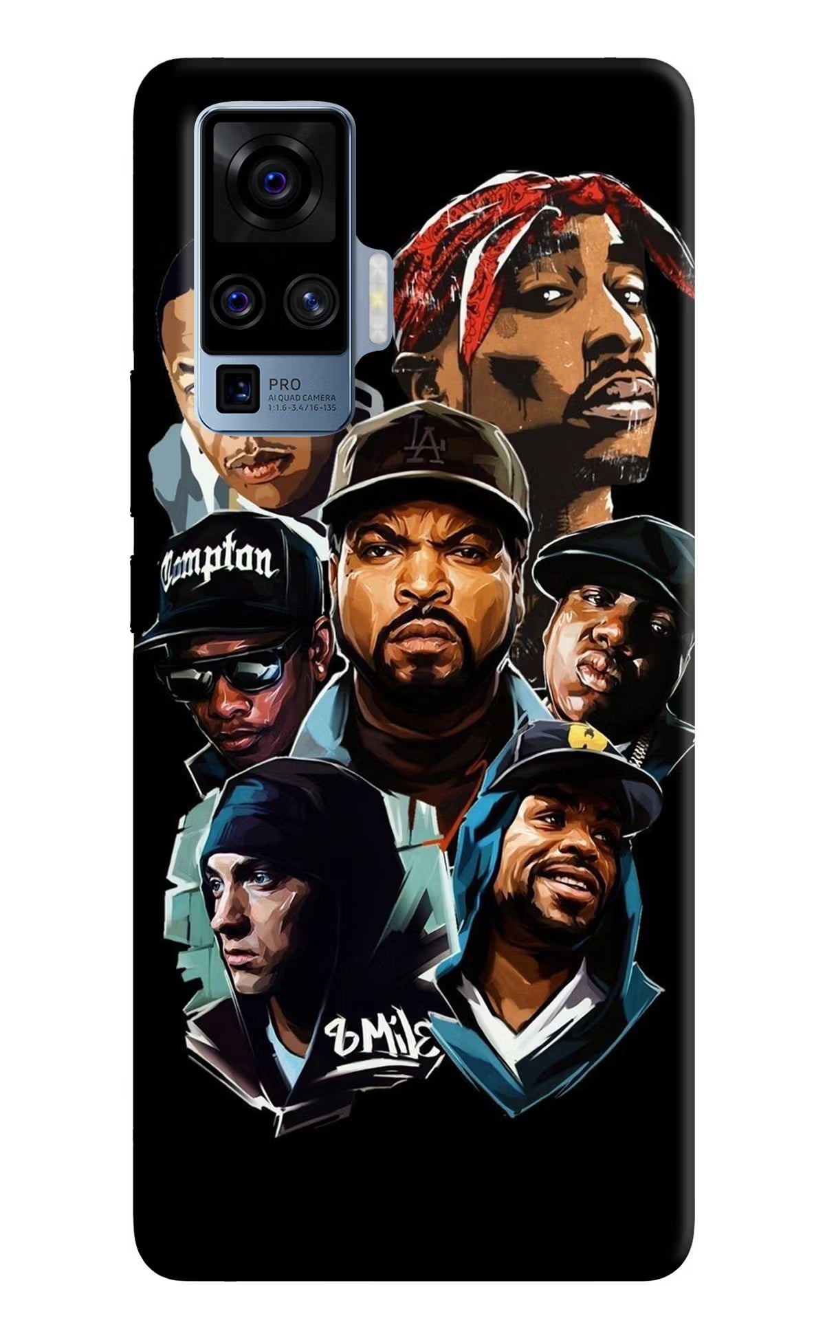 Rappers Vivo X50 Pro Hard Case Back Cover by Casekaro