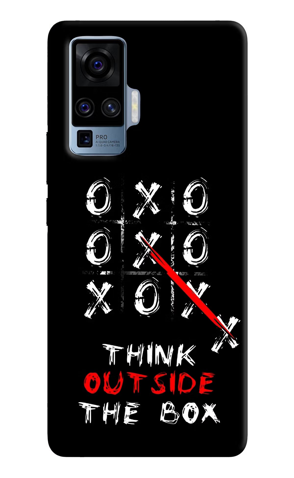 Think out of the BOX Vivo X50 Pro Hard Case Back Cover by Casekaro