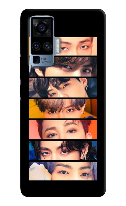 BTS Eyes Vivo X50 Pro Hard Case Back Cover by Casekaro