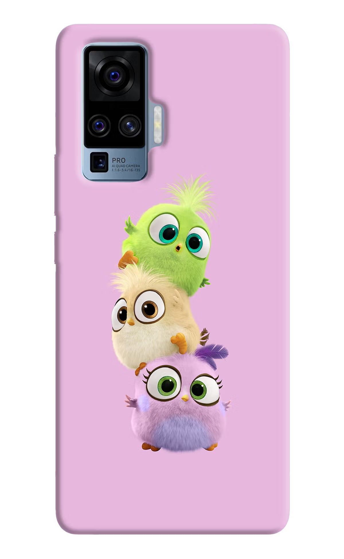 Cute Little Birds Vivo X50 Pro Hard Case Back Cover by Casekaro