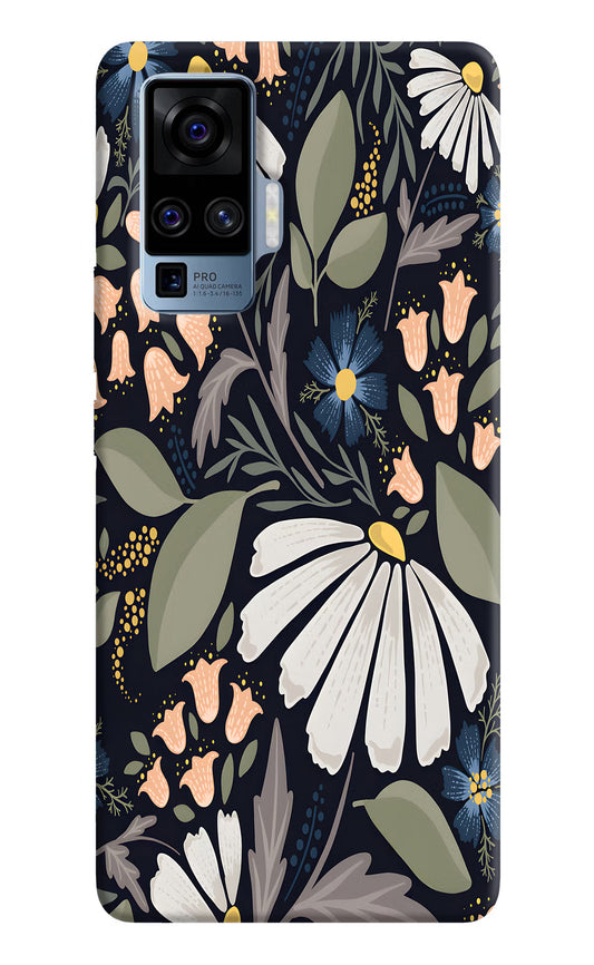 Flowers Art Vivo X50 Pro Hard Case Back Cover by Casekaro