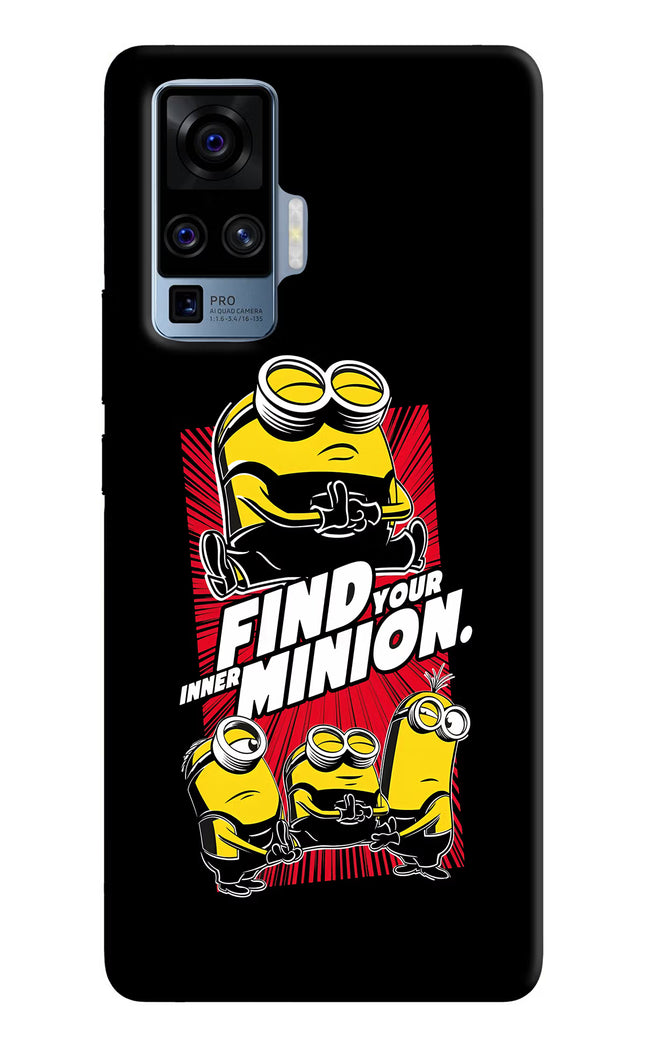 Find your inner Minion Vivo X50 Pro Hard Case Back Cover by Casekaro