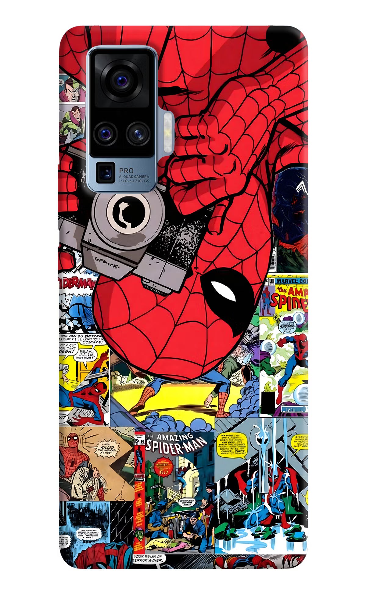 Spider Man Vivo X50 Pro Hard Case Back Cover by Casekaro
