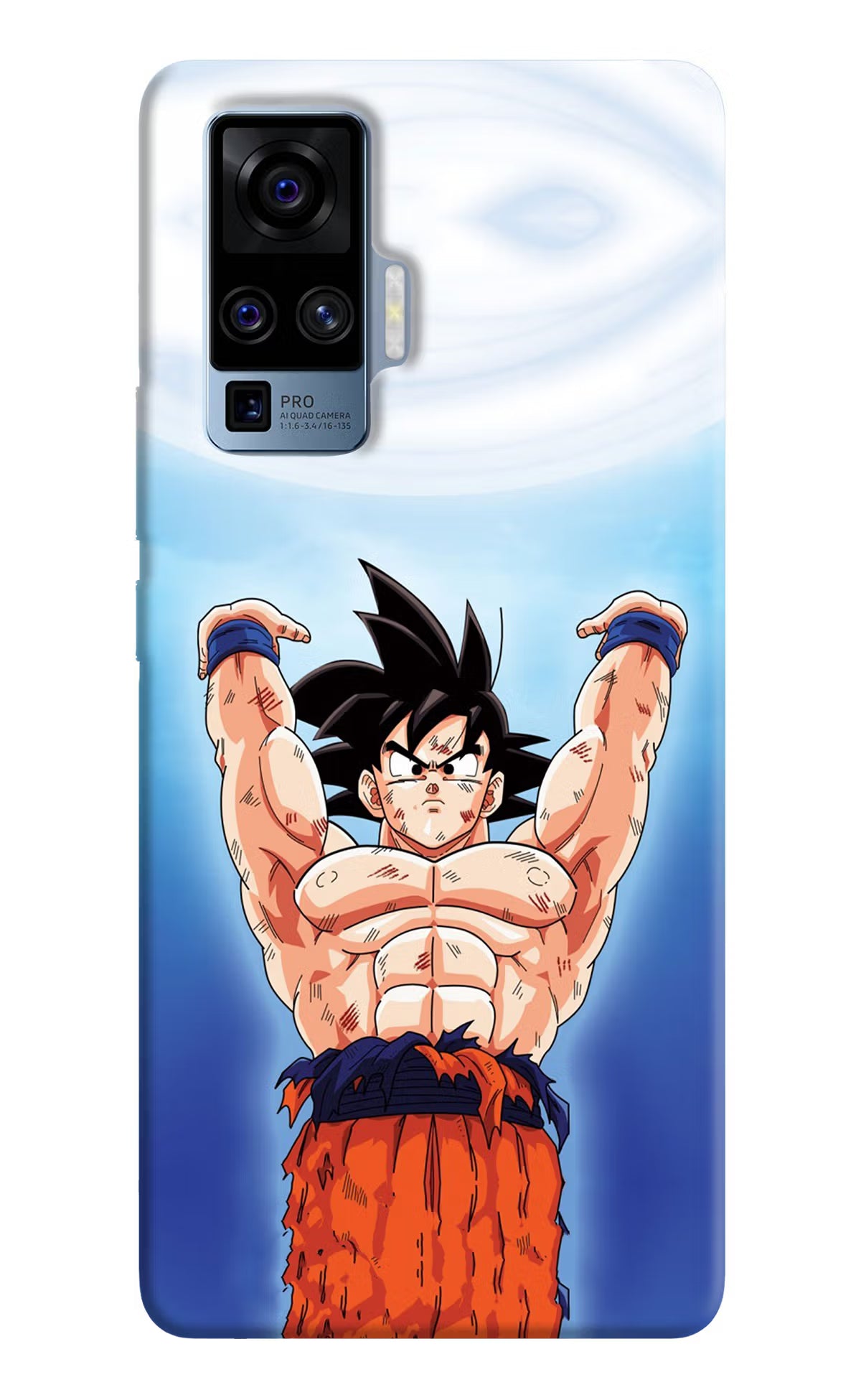 Goku Power Vivo X50 Pro Hard Case Back Cover by Casekaro