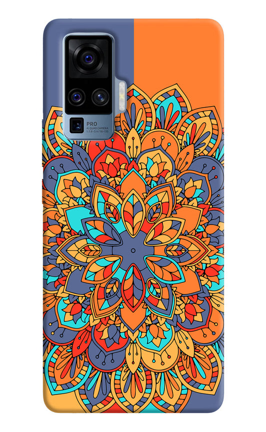 Color Mandala Vivo X50 Pro Hard Case Back Cover by Casekaro