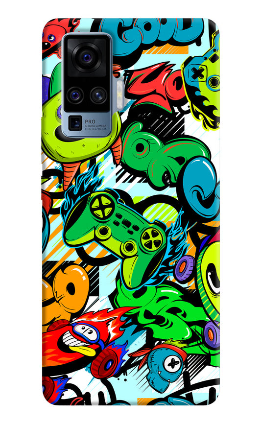 Game Doodle Vivo X50 Pro Hard Case Back Cover by Casekaro