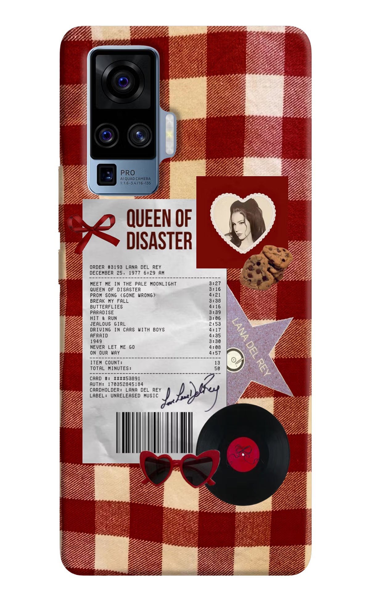 Queen of Disaster Vivo X50 Pro Hard Case Back Cover by Casekaro