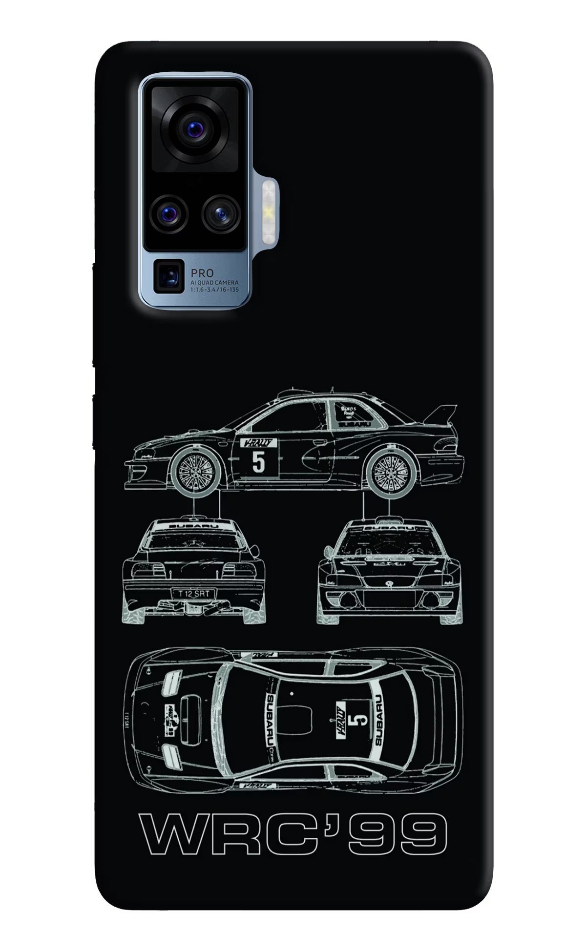 WRC'99 Vivo X50 Pro Hard Case Back Cover by Casekaro