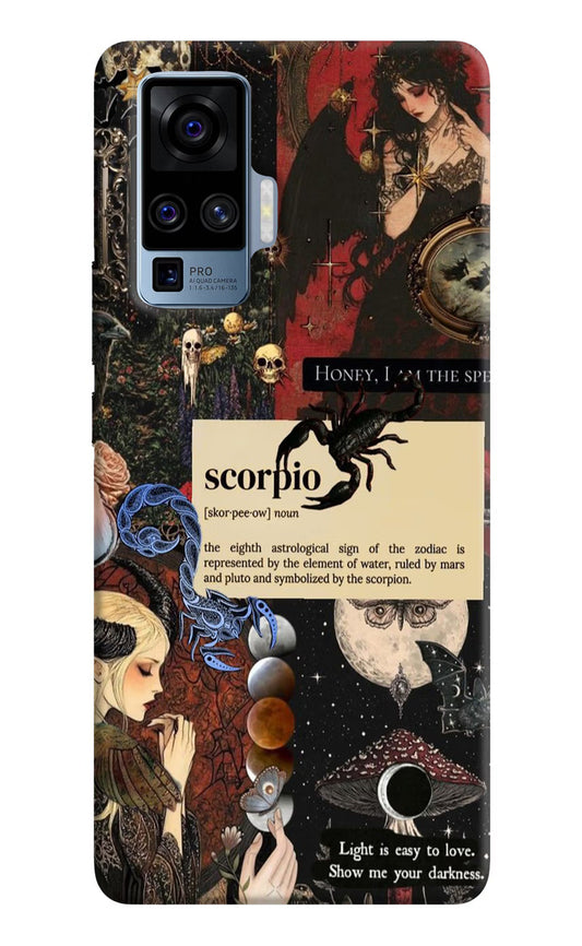 Scorpio Zodiac Vivo X50 Pro Hard Case Back Cover by Casekaro