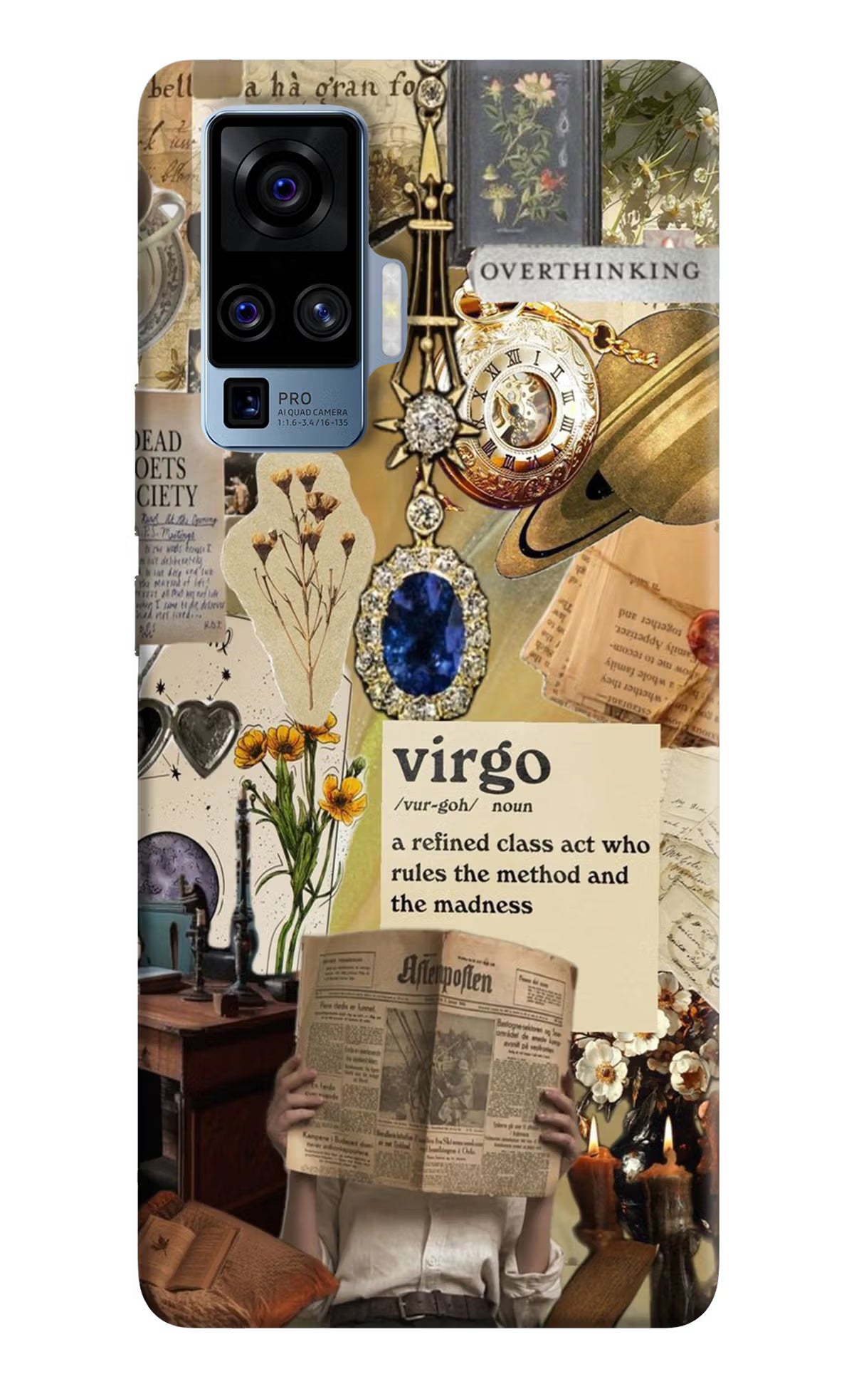 Virgo Zodiac Vivo X50 Pro Hard Case Back Cover by Casekaro