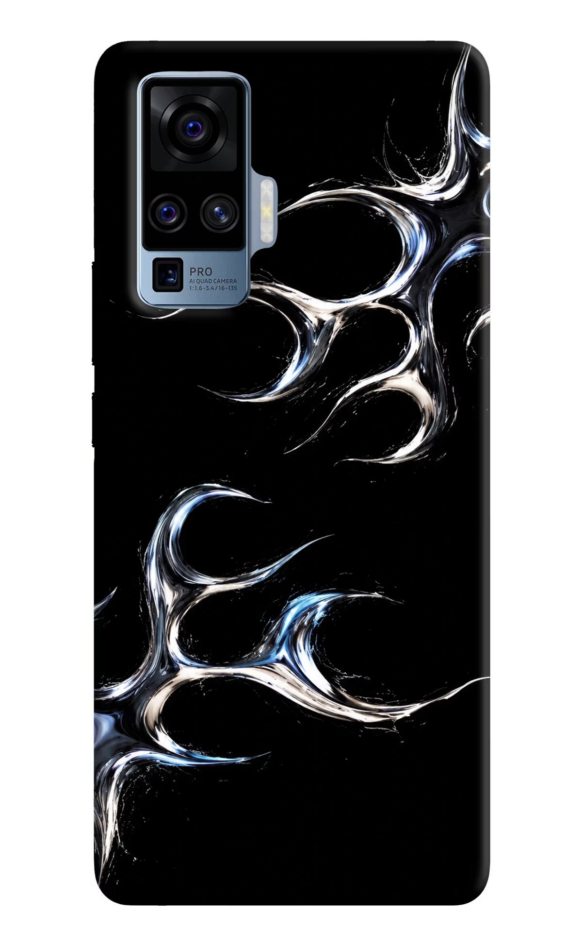 Chrome Tribal Vivo X50 Pro Hard Case Back Cover by Casekaro
