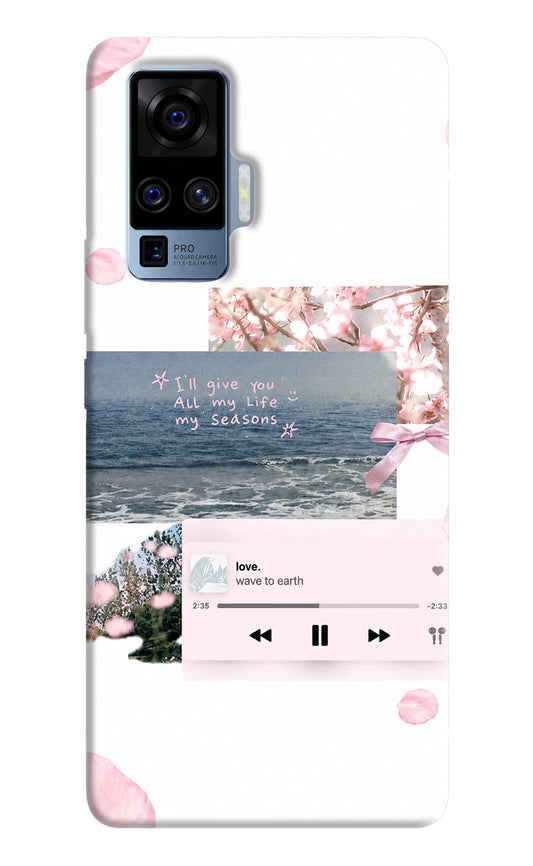 Wave to earth Vivo X50 Pro Hard Case Back Cover by Casekaro
