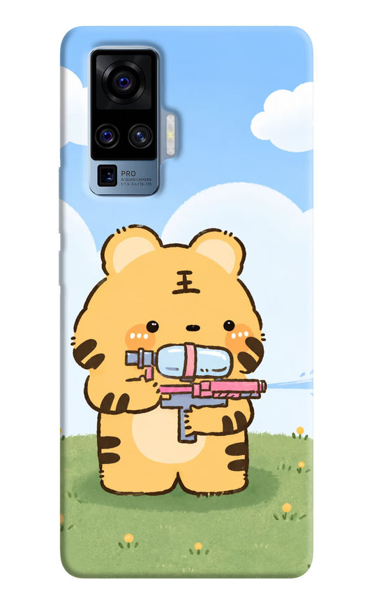 Tiger Treat Vivo X50 Pro Hard Case Back Cover by Casekaro