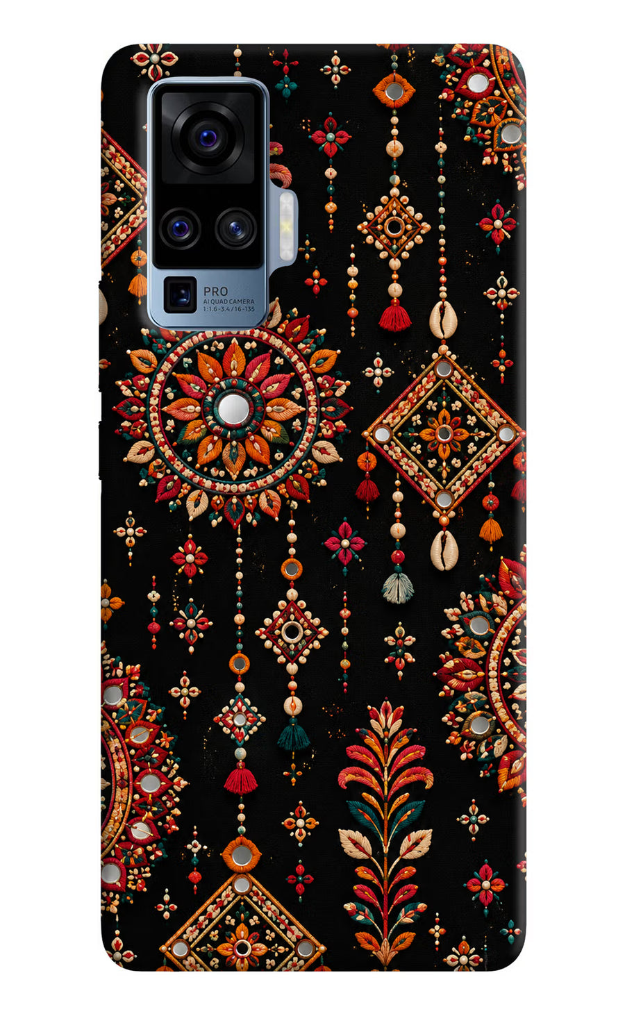 Boho Noir Vivo X50 Pro Back Cover, Hard case