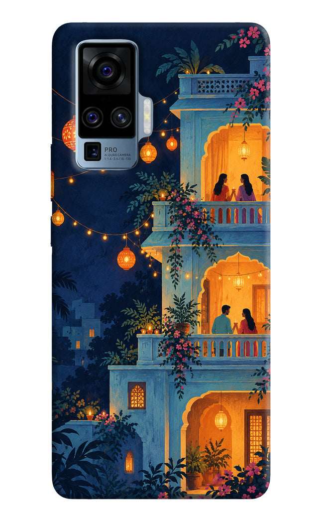 Balcony Glow Vivo X50 Pro Hard Case Back Cover by Casekaro