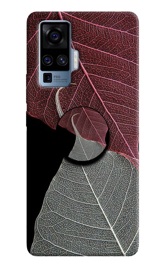 Leaf Pattern Vivo X50 Pro Pop Case by Casekaro