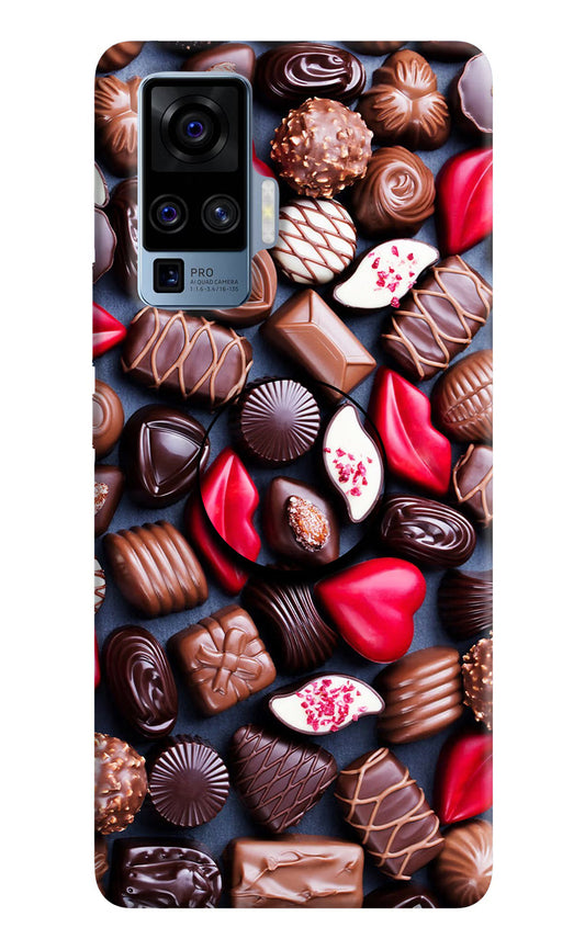Chocolates Vivo X50 Pro Pop Case by Casekaro
