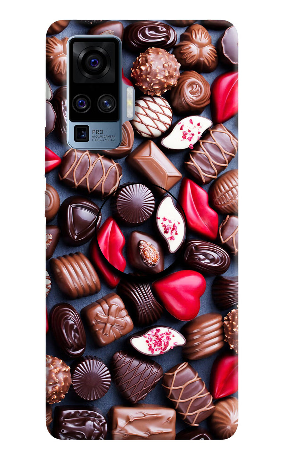 Chocolates Vivo X50 Pro Pop Case, Hard case