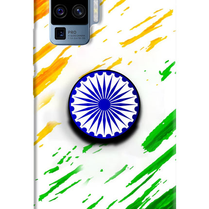 Indian Flag Ashoka Chakra Vivo X50 Pro Pop Case by Casekaro