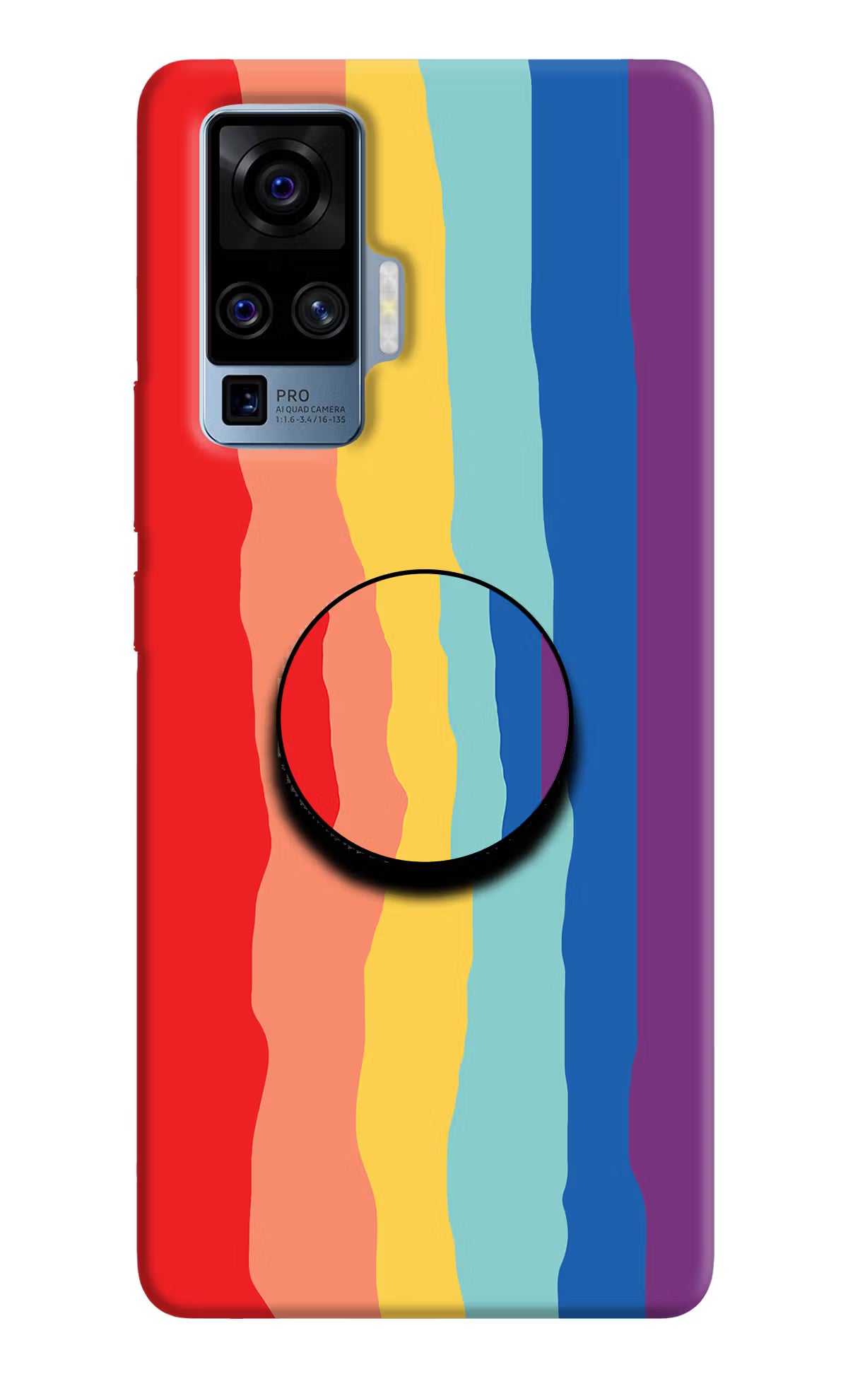 Rainbow Vivo X50 Pro Pop Case by Casekaro