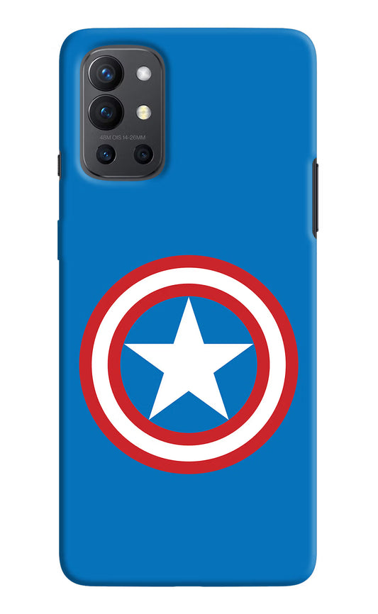 Captain America Logo Oneplus 9R Hard Case Back Cover by Casekaro