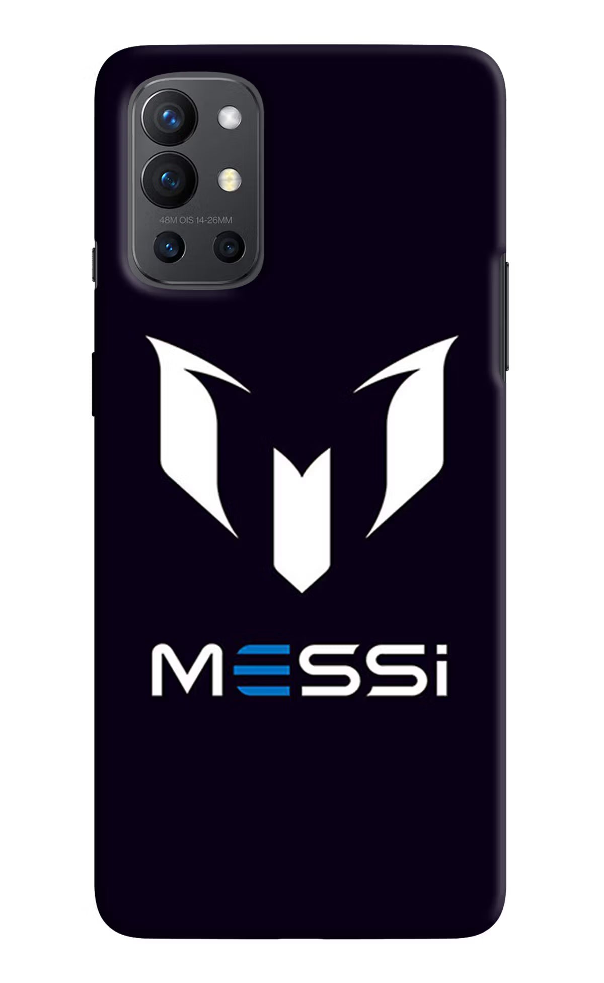 Messi Logo Oneplus 9R Hard Case Back Cover by Casekaro