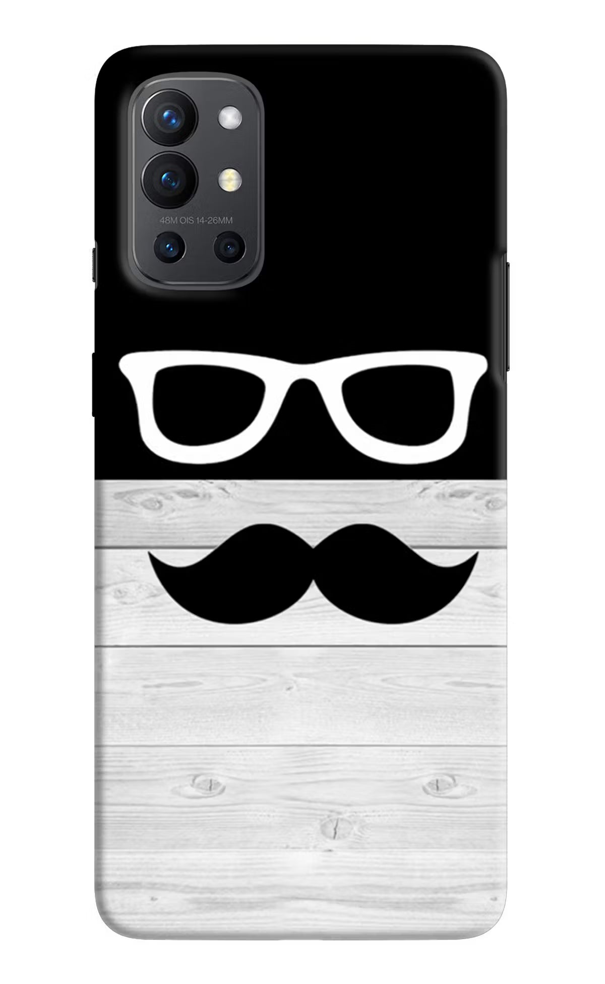 Mustache Oneplus 9R Hard Case Back Cover by Casekaro