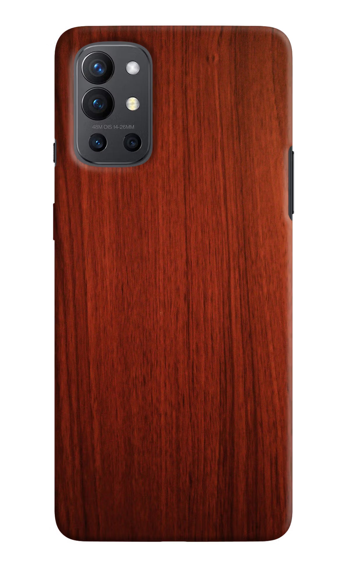 Wooden Plain Pattern Oneplus 9R Hard Case Back Cover by Casekaro