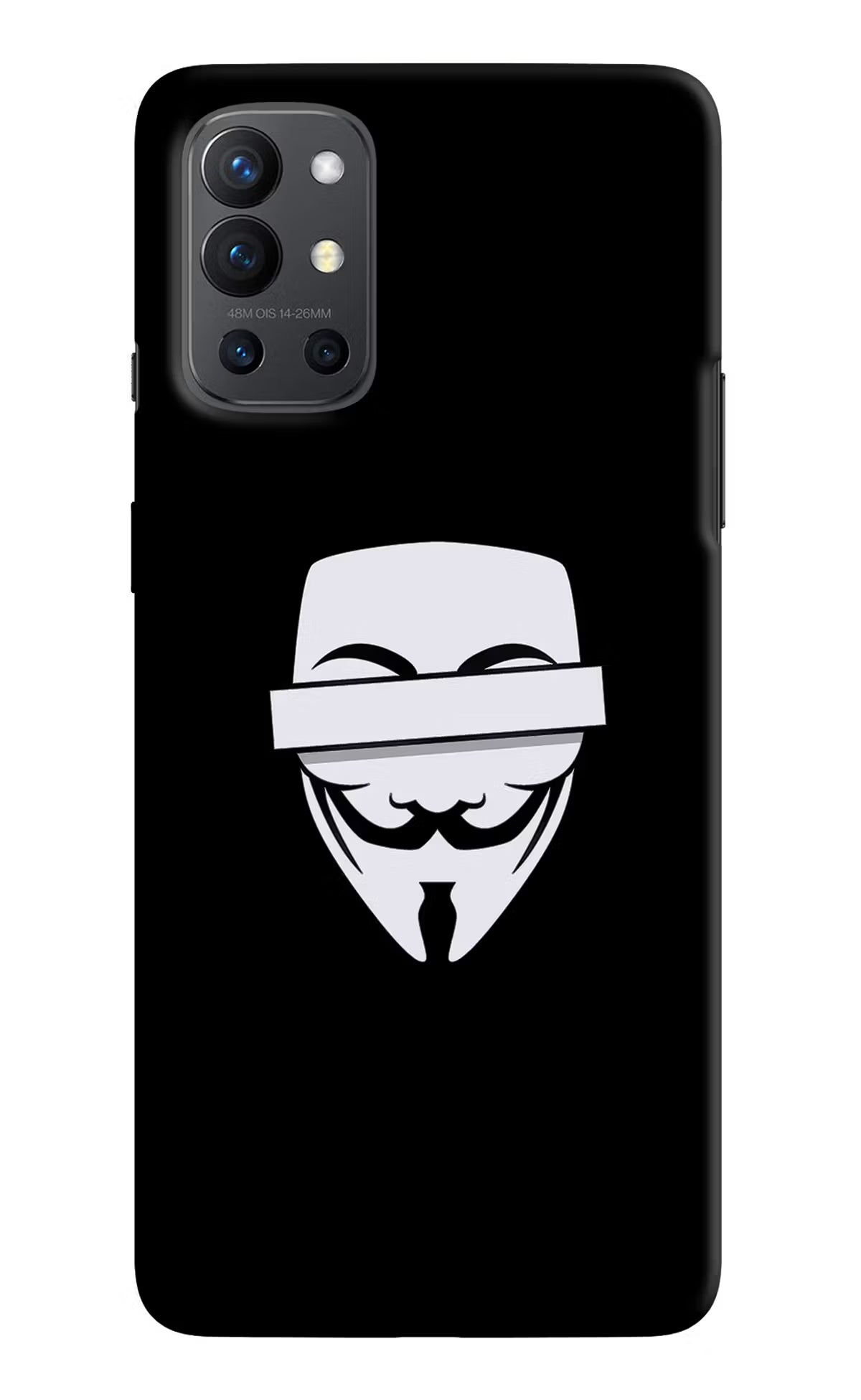 Anonymous Face Oneplus 9R Hard Case Back Cover by Casekaro