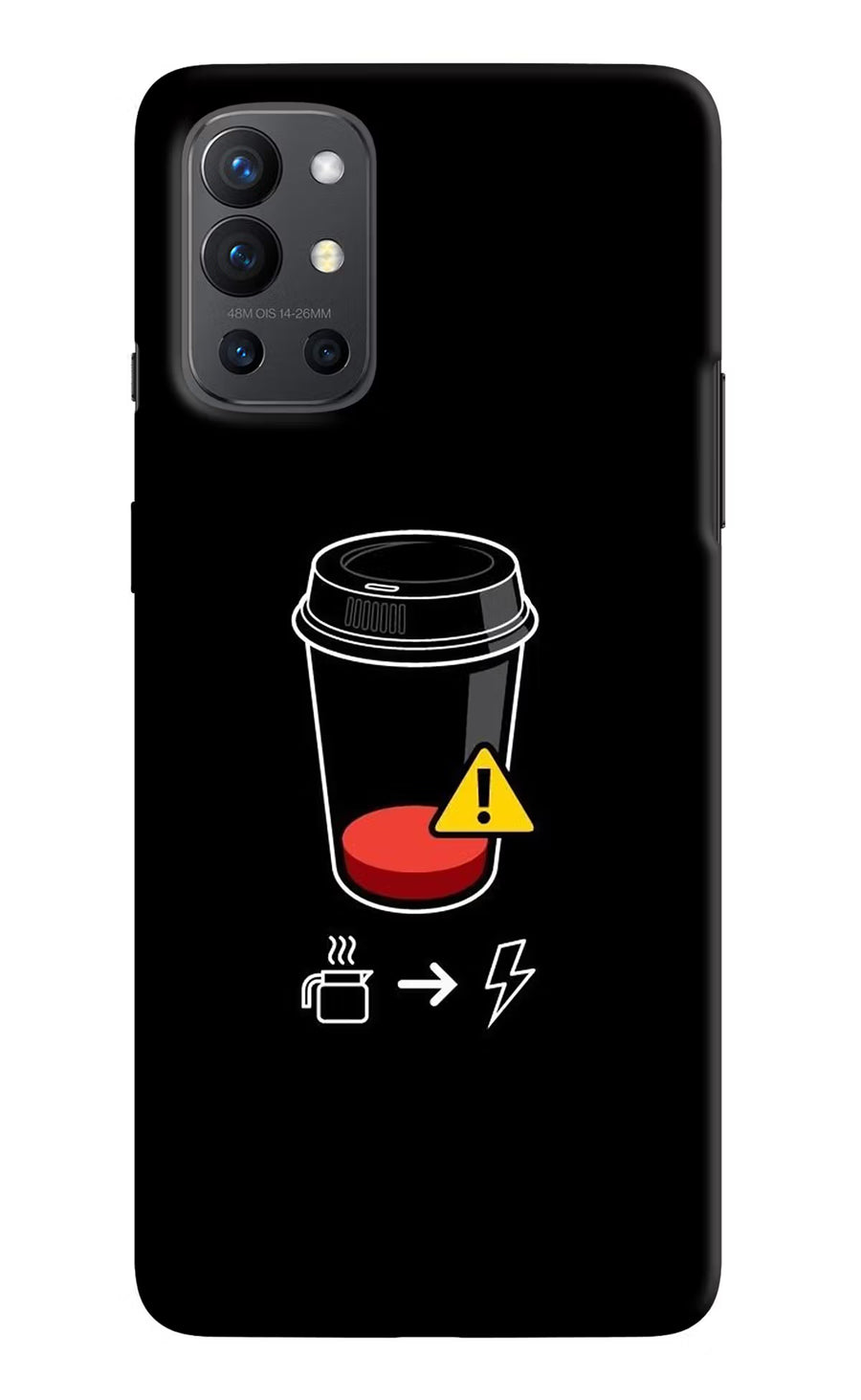 Coffee Oneplus 9R Back Cover, Hard case