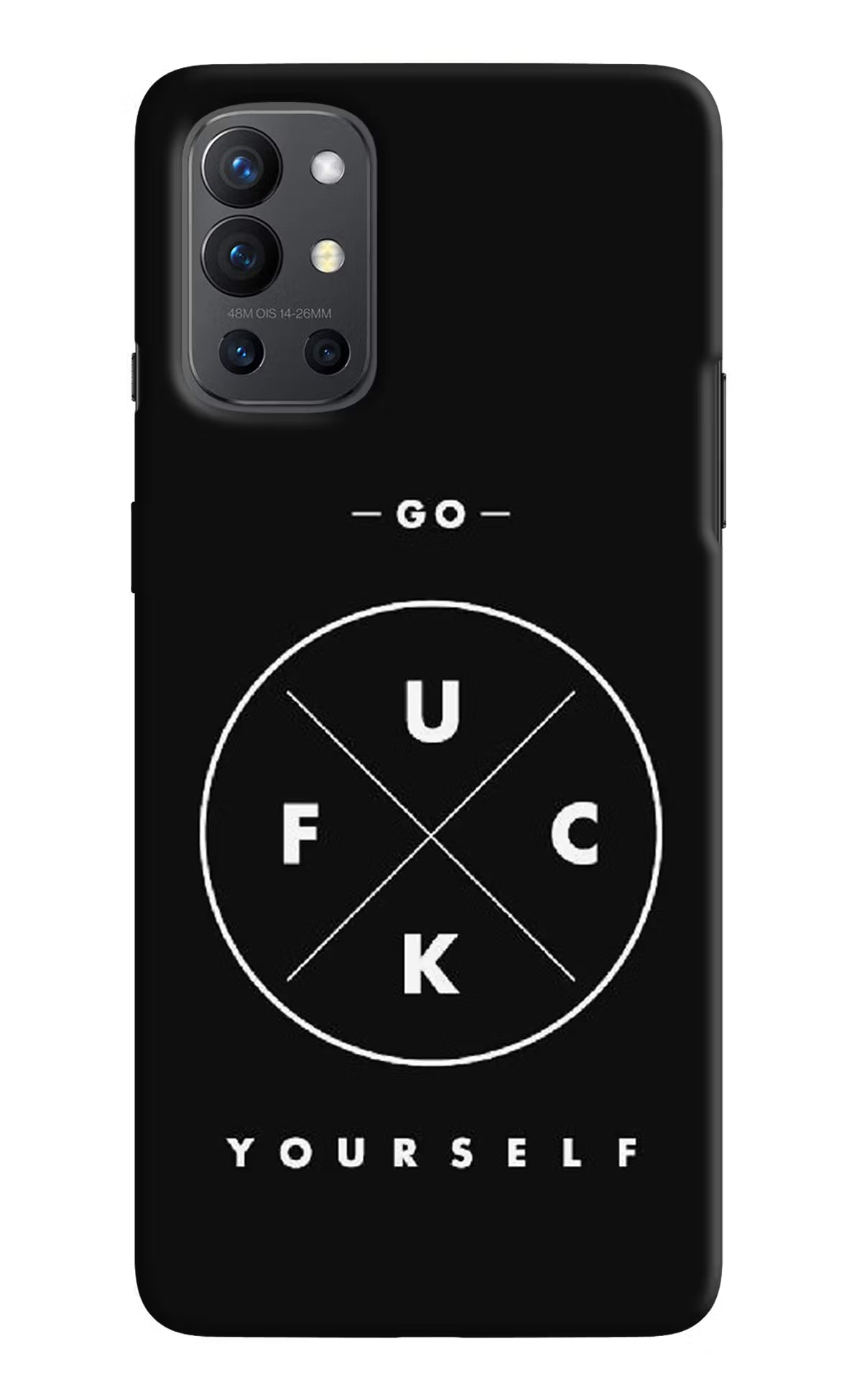 Go Fuck Yourself Oneplus 9R Hard Case Back Cover by Casekaro