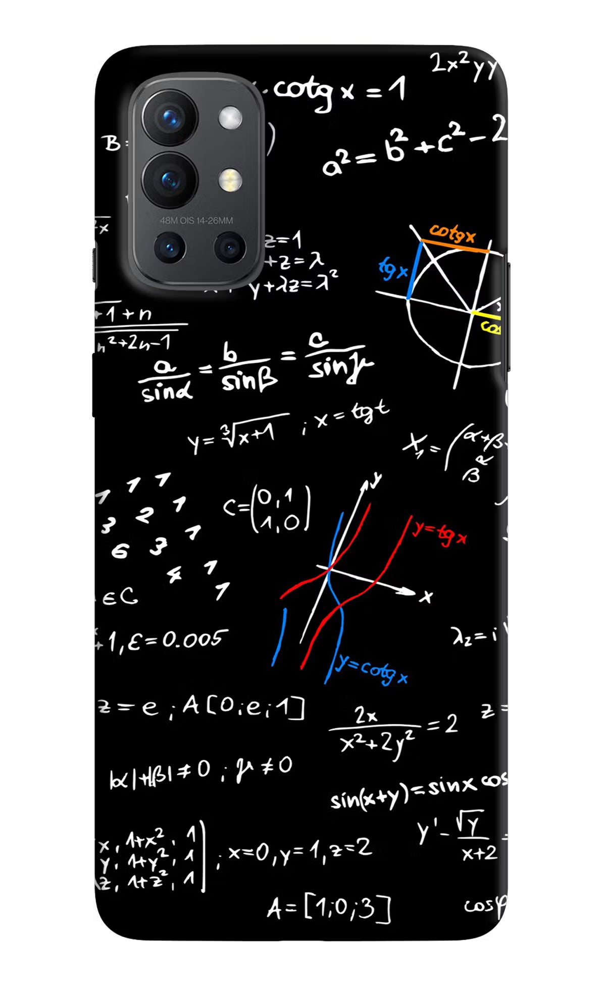 Mathematics Formula Oneplus 9R Hard Case Back Cover by Casekaro