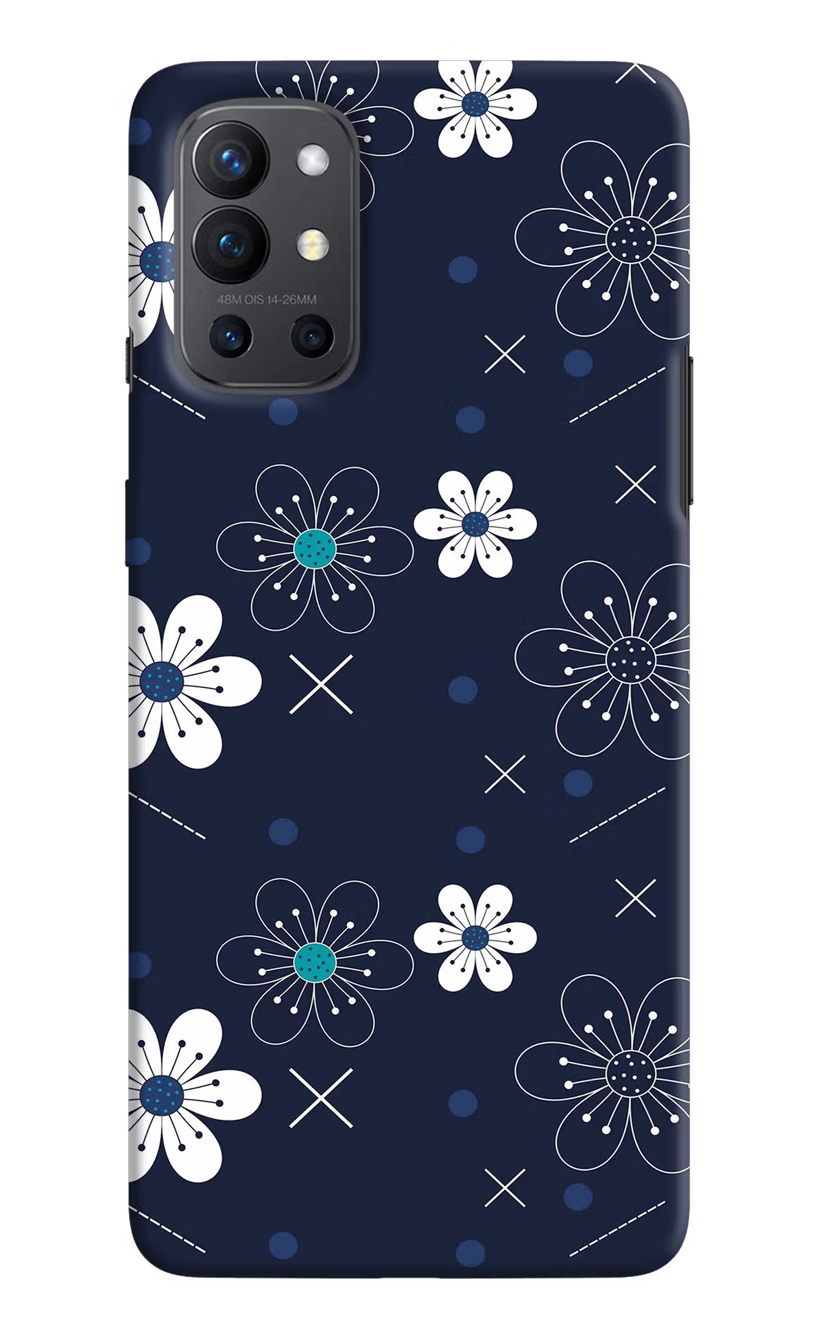 Flowers Oneplus 9R Hard Case Back Cover by Casekaro