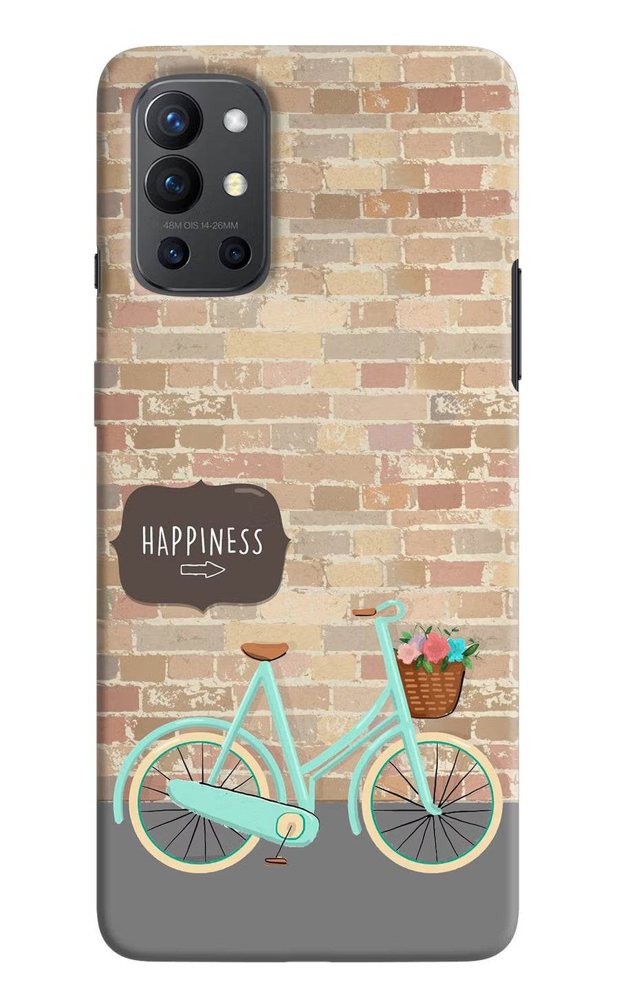 Happiness Artwork Oneplus 9R Back Cover, Hard case