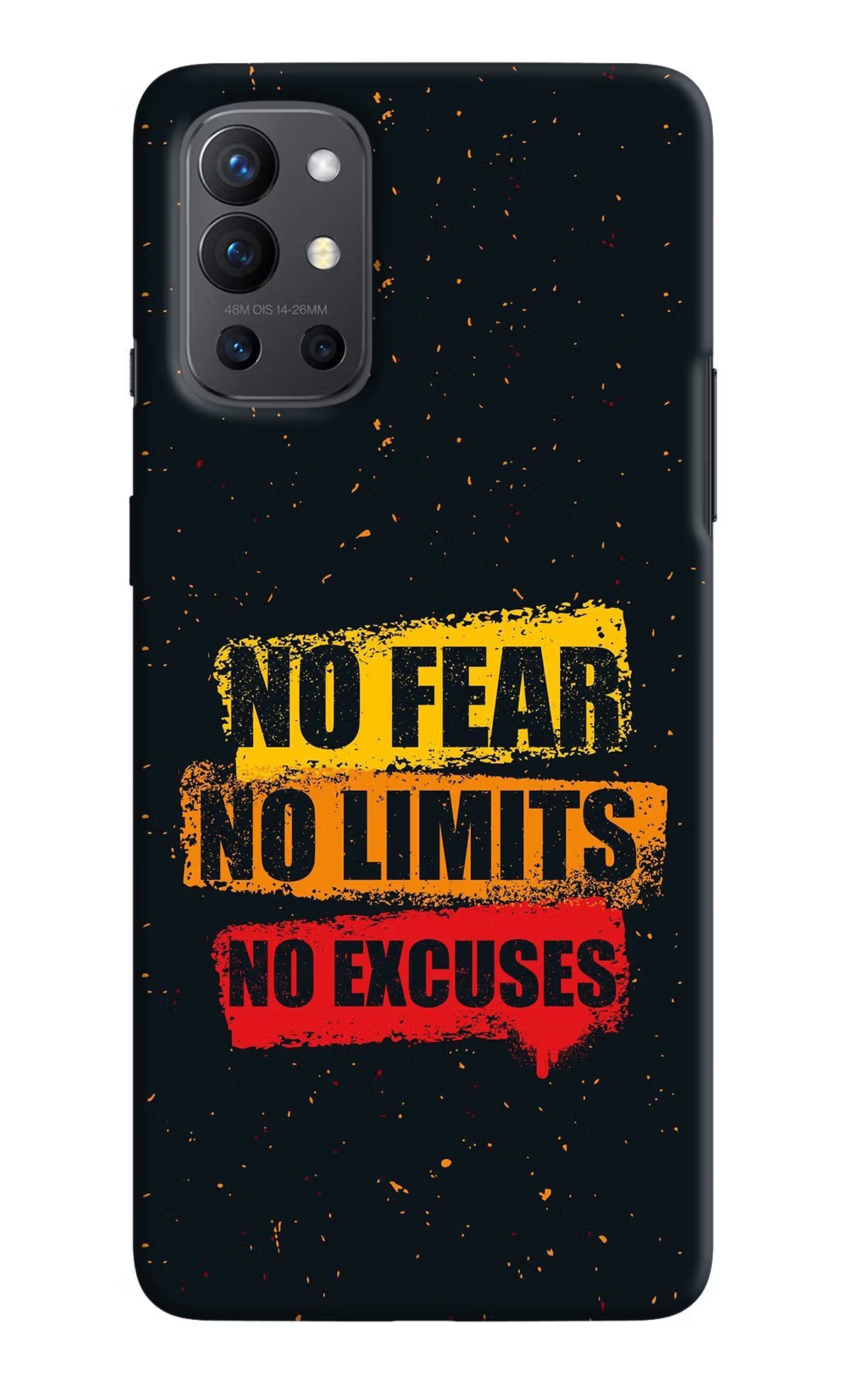 No Fear No Limits No Excuse Oneplus 9R Hard Case Back Cover by Casekaro